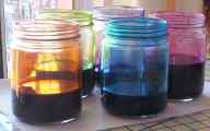 silk paint in vegemite jars